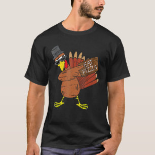 Save Turkey Eat Pizza Adult Vegan Kids Thanksgivi T-Shirt