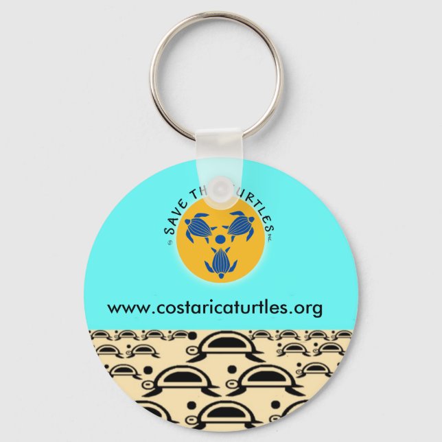Save Turtles Key Ring (Front)