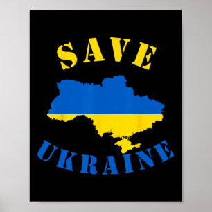 Save Ukraine Shirt A Ukranian T Shirt Poster