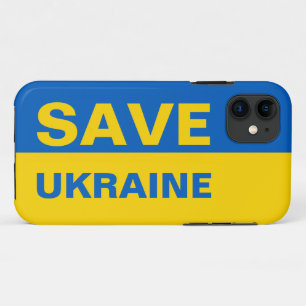 Save Ukraine Ukrainian Flag iPhone 11 Case