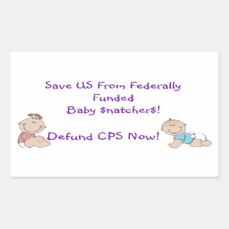 Save Us Rectangular Sticker