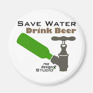 Save Water Drink Beer Magnet