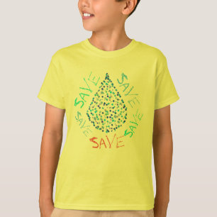 Save Water Drop Droplet Funky T-Shirt