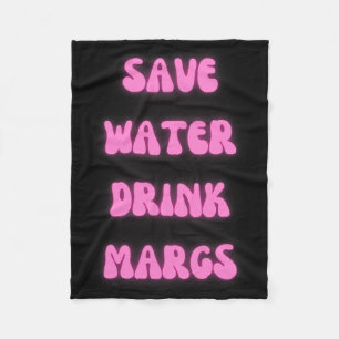 Save Water Magrs Mexican Party Fleece Blanket