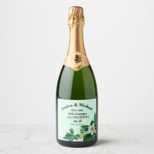💍Save water... Passiflora Serenity Sparkling Wine Label