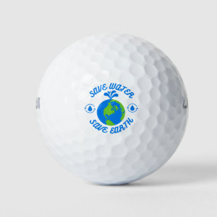 Save Water Save Earth Golf Balls