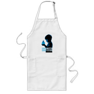 Save Water Save Future Long Apron