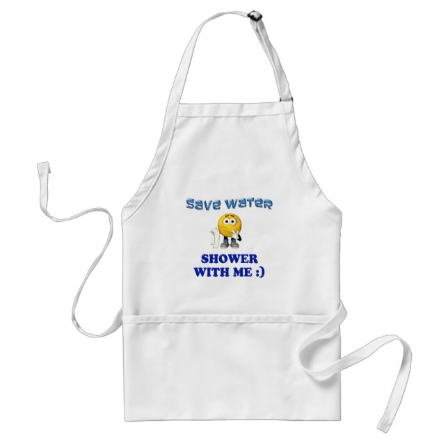 Save Water Shower With Me Standard Apron (Front)