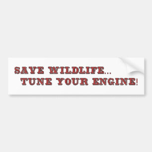 Save wildife bumper sticker