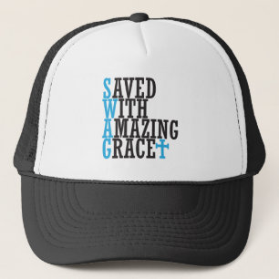 Save With Amazing Grace SWAG Christian Cross Hat