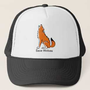 Save Wolves - Animal activist -Endangered animal Trucker Hat
