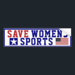 Save Womens Sports Bumper Sticker<br><div class="desc">#Womensport
#femaleatheletes
Save Womens Sports the bumper sticker</div>