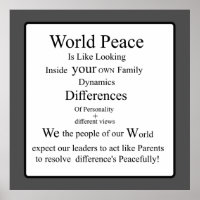 Save World Peace by Looking at Family Dynamics