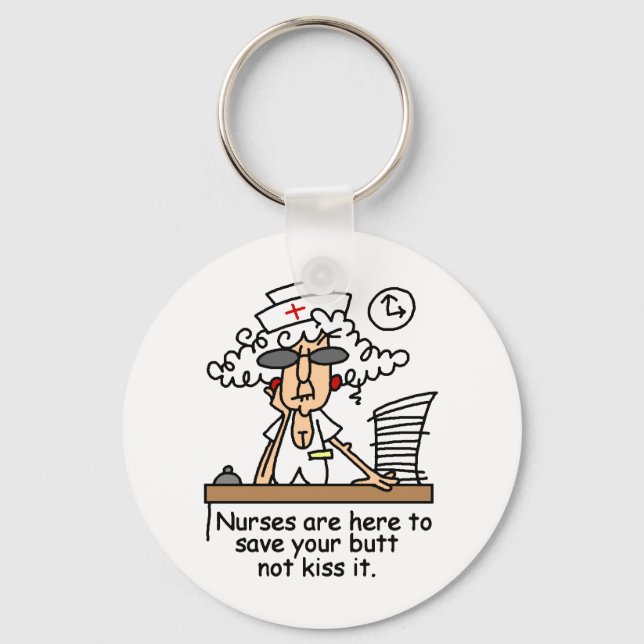 Save your butt! key ring (Front)