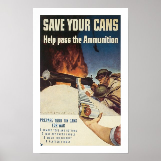 Save Your Cans Poster (Front)