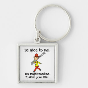 Save Your Life Firefighter Tshirts and Gifts Key Ring