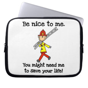 Save Your Life Firefighter Tshirts and Gifts Laptop Sleeve