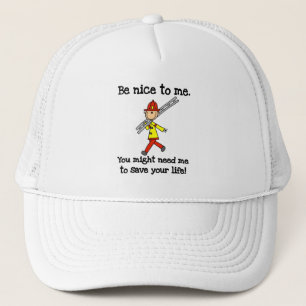 Save Your Life Firefighter Tshirts and Gifts Trucker Hat