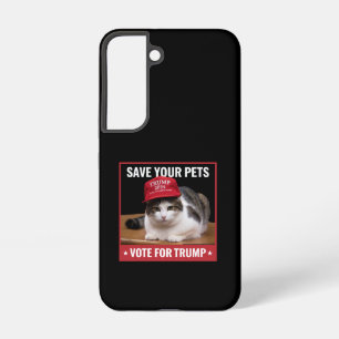 Save Your Pets Vote for Trump US Election Quote Samsung Galaxy Case