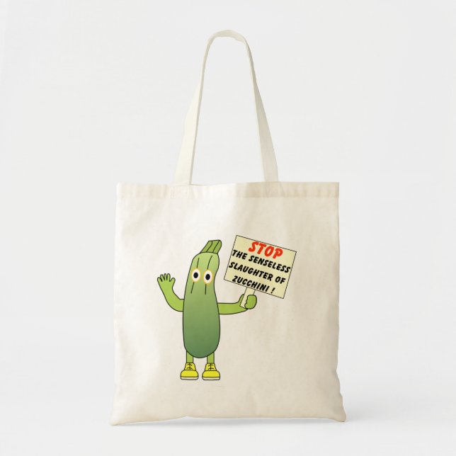 Save Zucchini Tote Bag (Front)
