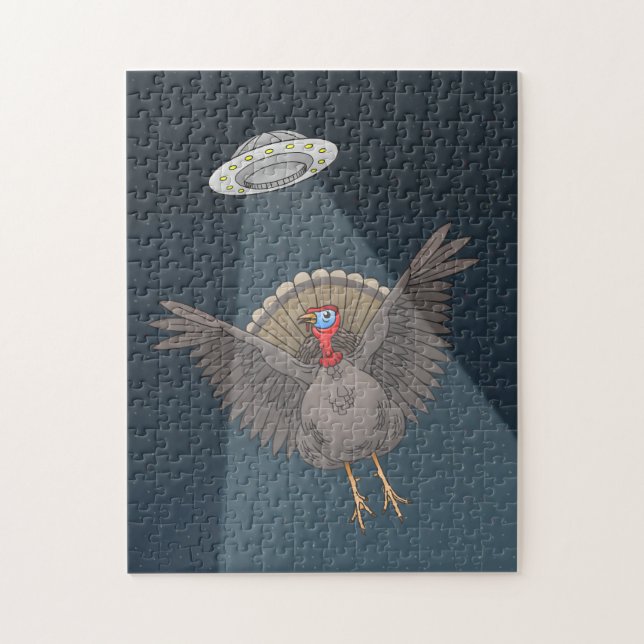 Saved By Aliens on Thanksgiving Jigsaw Puzzle (Vertical)