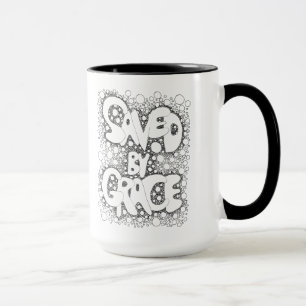 Saved By Grace, Boho, Hippie, Coffee Mug