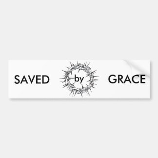 Saved by Grace Bumper Sticker