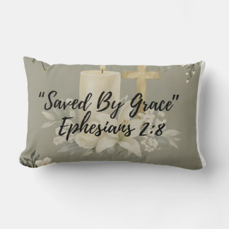 “Saved by Grace”Christian Pillow | Ephesians 2:8