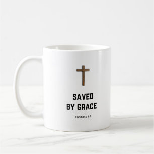 Saved by grace coffee mug