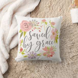 Saved By Grace - Ephesians 2:8 Cushion