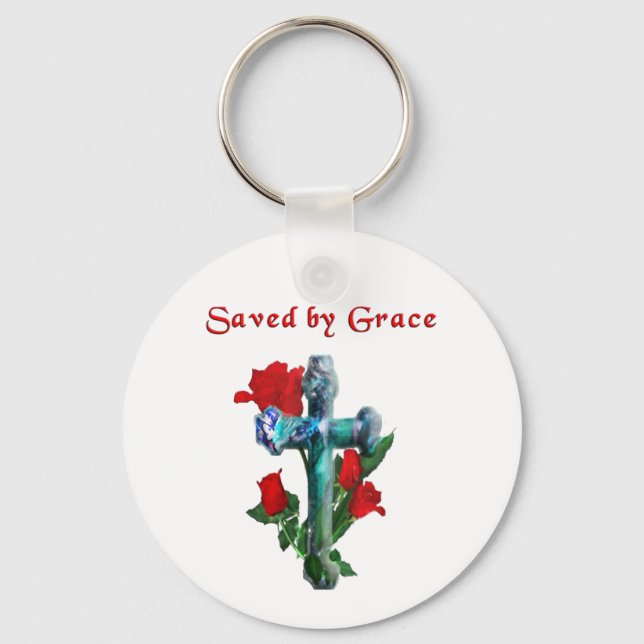 Saved by Grace Key Ring (Front)