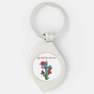 Saved by Grace Key Ring