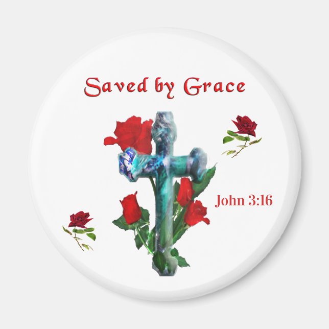 Saved By Grace Magnet (Front)