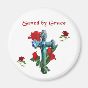 Saved By Grace Magnet