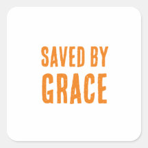 Saved by Grace stickers