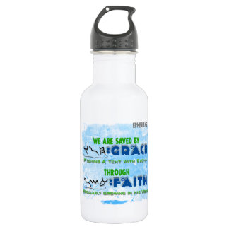 Saved By Grace Through Faith 532 Ml Water Bottle
