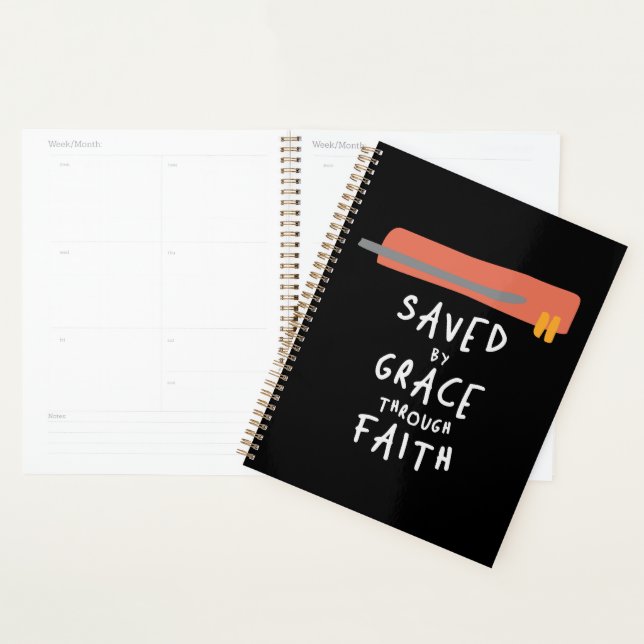 Saved By Grace Through Faith - Christian Quote Planner (Display)