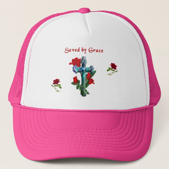 Saved By Grace Trucker Hat (Front)