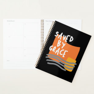 Saved By Grace - Uplifting Christian Quote Planner