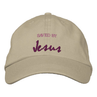 Saved by Jesus Embroidered Hat