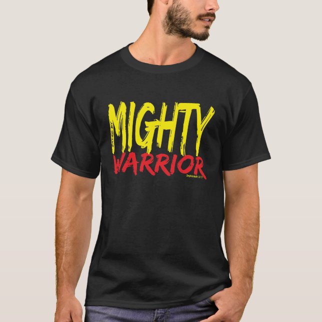 Saved by Mighty Warrior T-Shirt (Front)