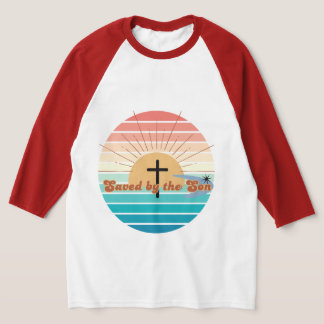 Saved by the Son retro baseball shirt Christain