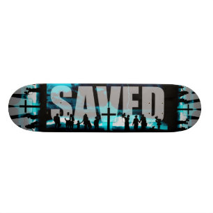 Saved Christian Logo Skateboard deck skating board