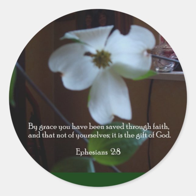 Saved Classic Round Sticker (Front)