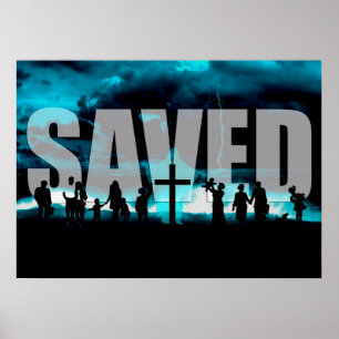 Saved Jesus Salvation Christian fine art poster