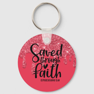 Saved Through Faith Key Ring