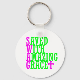 Saved With Amazing Grace SWAG Christian Keychain