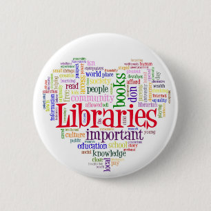 Savelibraries 6 Cm Round Badge