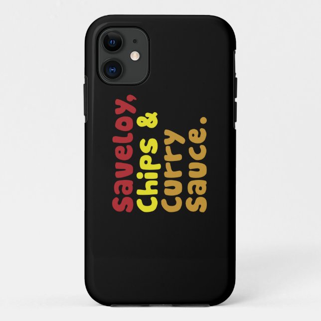 Saveloy, Chips & Curry Sauce. Case-Mate iPhone Case (Back)