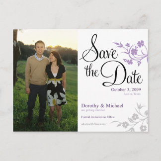 savethedate announcement postcard